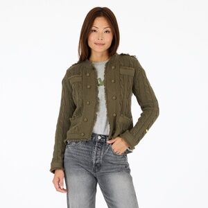 Beau-Lero Fringe Cable Cardigan